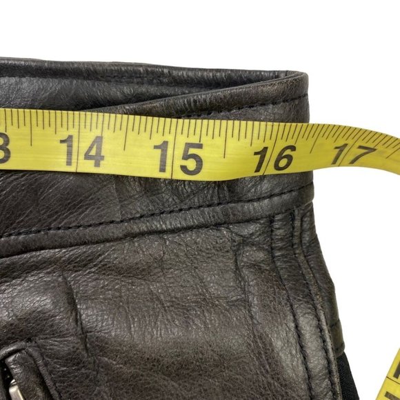 Harley Davidson Womens Genuine Leather Pants Trousers Riding Motorcycle 42/14 - Picture 8 of 10